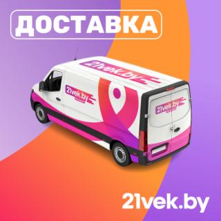 Фургон 21vek.by с коробками для доставки заказов клиентам по Беларуси