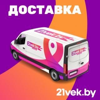 Фургон 21vek.by с коробками для доставки заказов клиентам по Беларуси