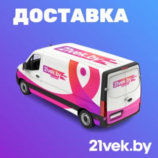 Фургон 21vek.by с коробками для доставки заказов клиентам по Беларуси