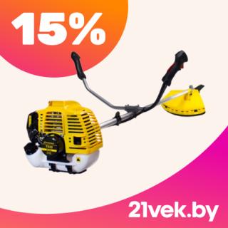 Бензиновый триммер с рукояткой и режущей головкой