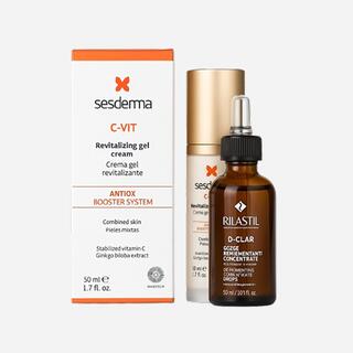 Набор косметики Sesderma и Rilastil — крем с витамином C и сыворотка для выравнивания тона кожи