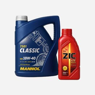 Моторные масла Mannol Classic и ZIC ATF Multi для обслуживания автомобиля