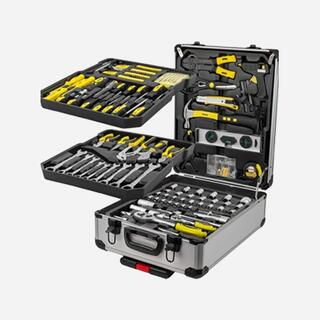 Большой набор инструментов в кейсе с ключами и отвертками