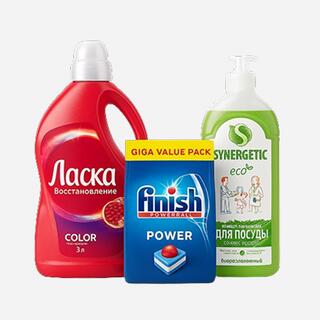 Средства для стирки и мытья посуды: жидкий гель, капсулы и эко-жидкость