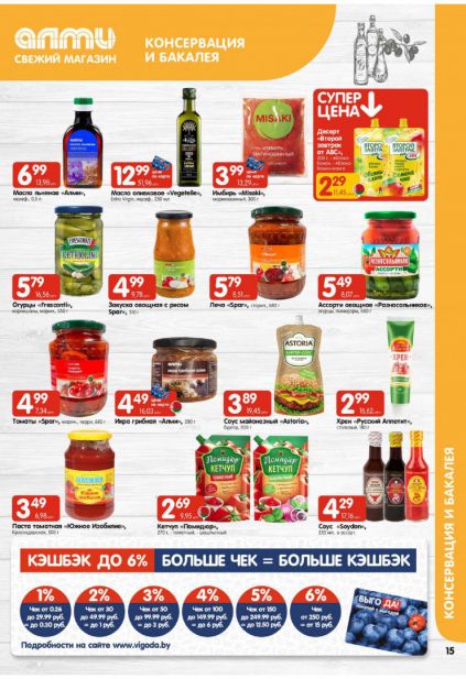 Листовка магазина Алми с товарами по акции и скидками с 22 по 4 февраля