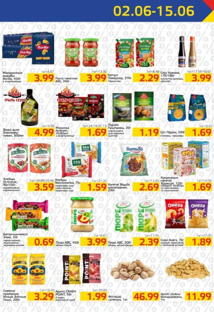 Скидки Мартин на макароны Barilla, продукцию ABC, Камако, хлебцы Dr.Korner, каши Витьба и арахис CRASH POINT