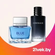 Флаконы мужской парфюмерии Banderas Blue Seduction и La Ville Courage.