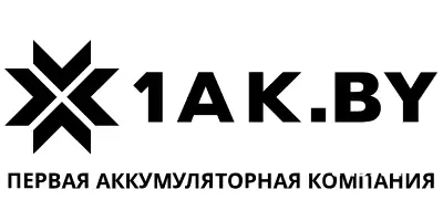 Логотип интернет-магазина автомобильных аккумуляторов 1AK.BY